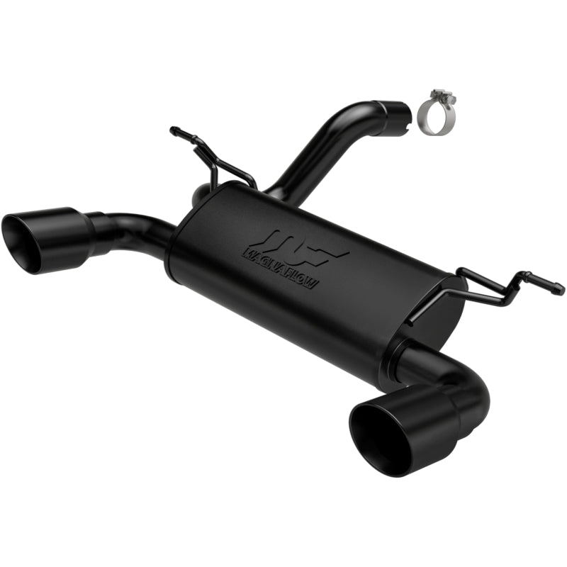 MagnaFlow Street Series Axle-Back Exhaust - Jeep Wrangler JL 3.6L 2018-2025 - Black Tips