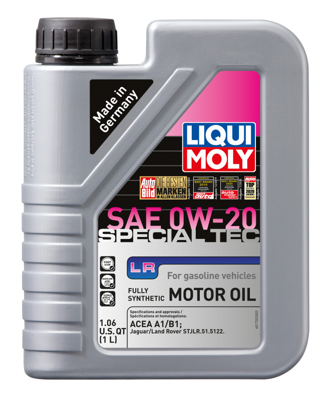 LIQUI MOLY 1L Special Tec LR Motor Oil SAE 0W20 Low Friction for Jaguar Land Rover Compatibility