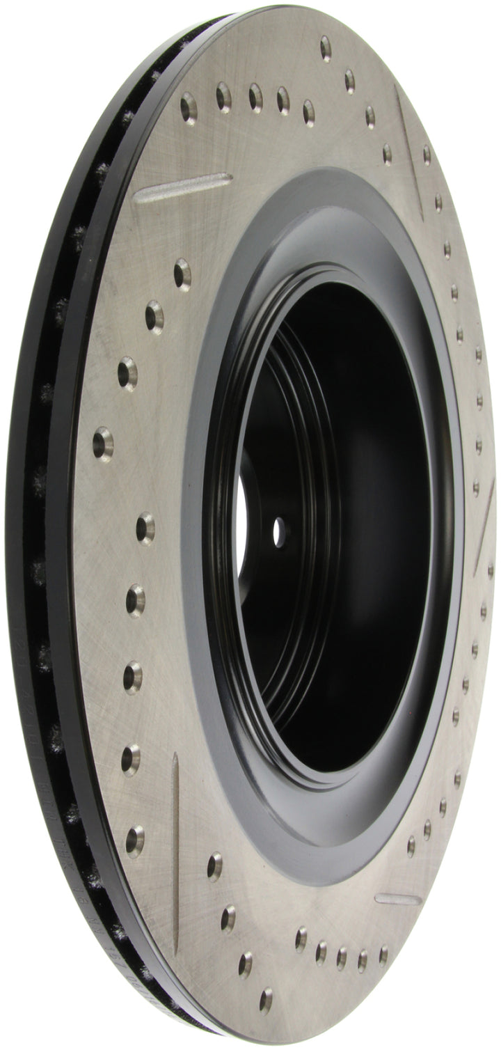 StopTech SportStop Slotted & Drilled Rear Right Rotor for Infiniti G37 / Nissan 370Z 2009-2019 - OneFastShop