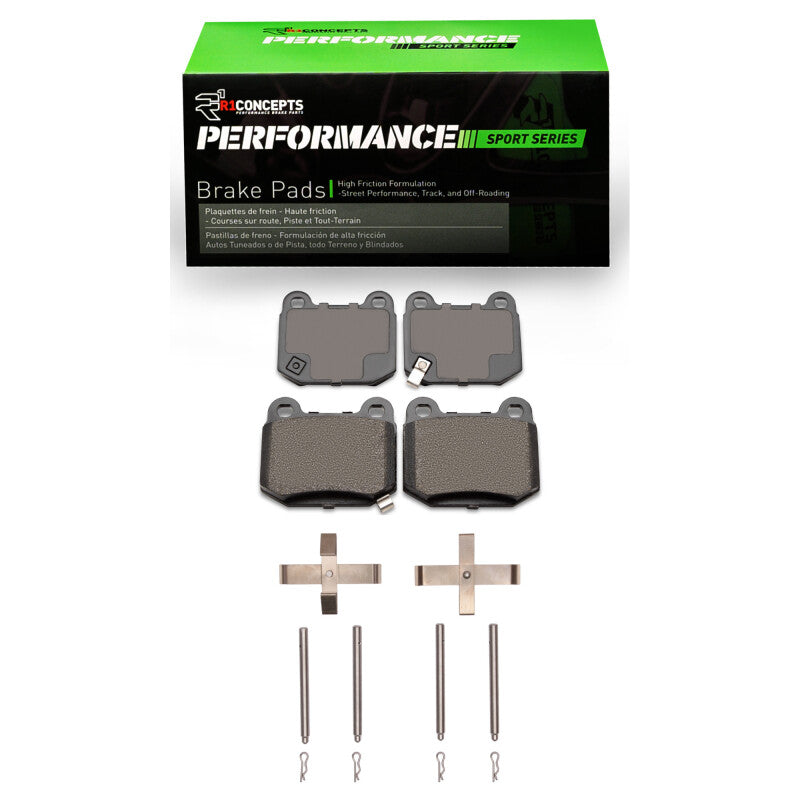 R1 2003-2025 Infiniti G35 Rear R1 Performance Sport Pads and Hardware Kit