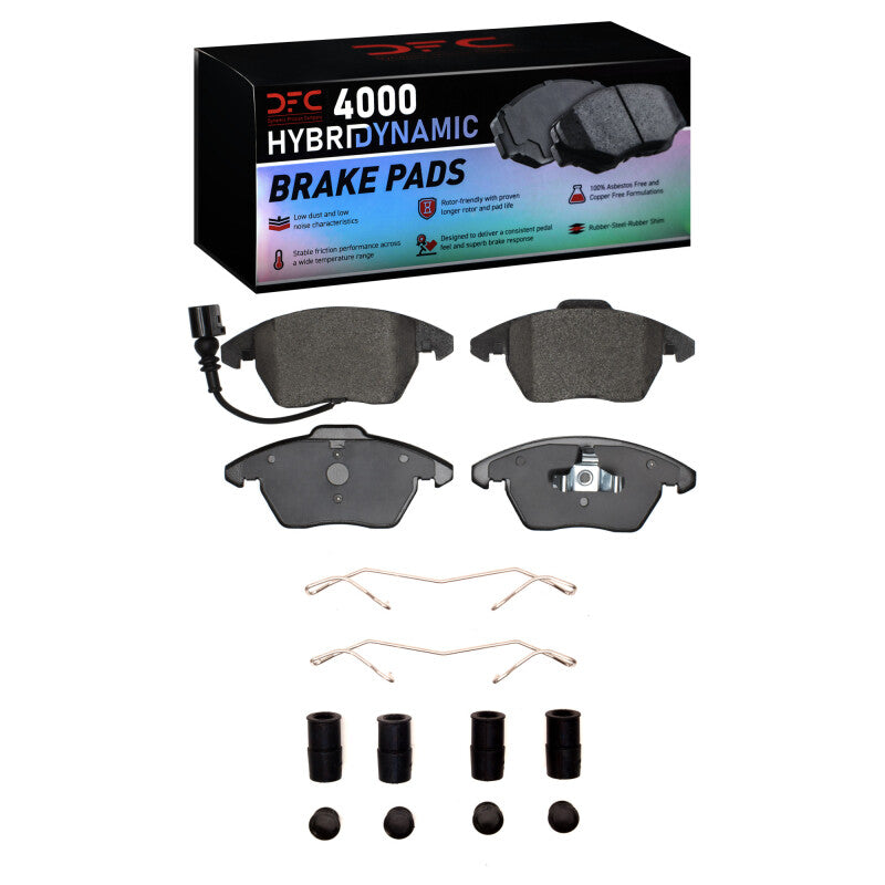 DFC 4000 HybriDynamic Front Brake Pads with Hardware - VW GTI / Jetta / Audi A3 2005-2017