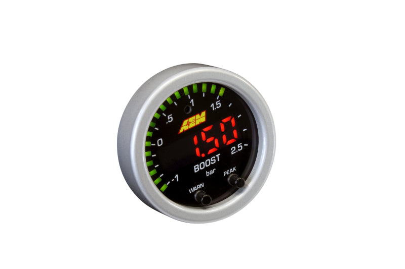 AEM X-Series Boost Pressure Gauge - -30inHg to 35psi, image 4