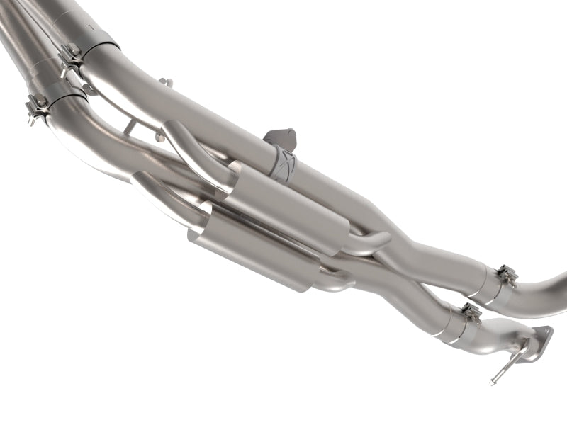 aFe Vulcan Series 3in 304SS Cat-Back Exhaust - Ford Bronco Raptor V6-3.0L (2022-2025), Polished Tips, image 7