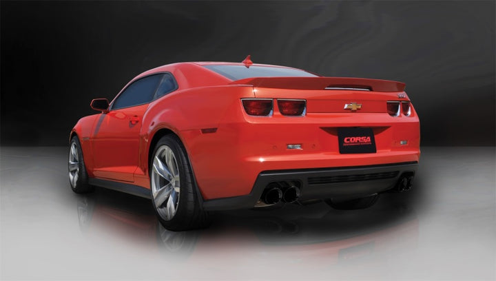 Corsa Black Sport Cat-Back + XO Exhaust for Chevrolet Camaro ZL1 6.2L V8 2012-2015