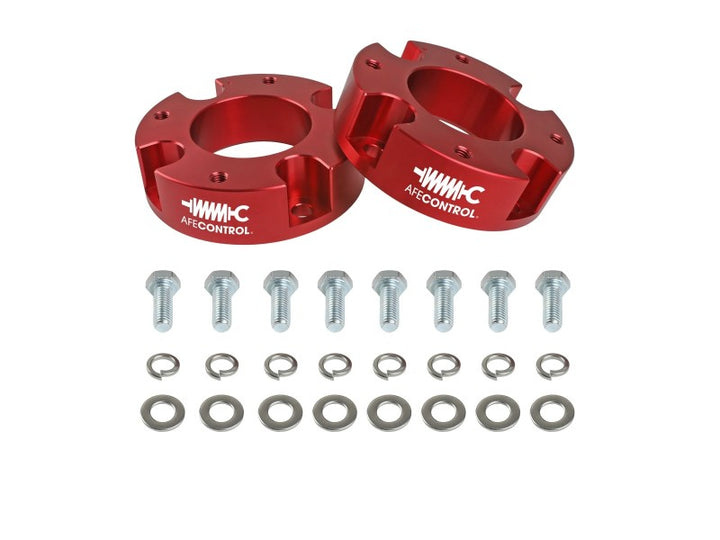aFe Control 1.875 in Leveling Kit for 22-23 Toyota Tundra - Red - OneFastShop