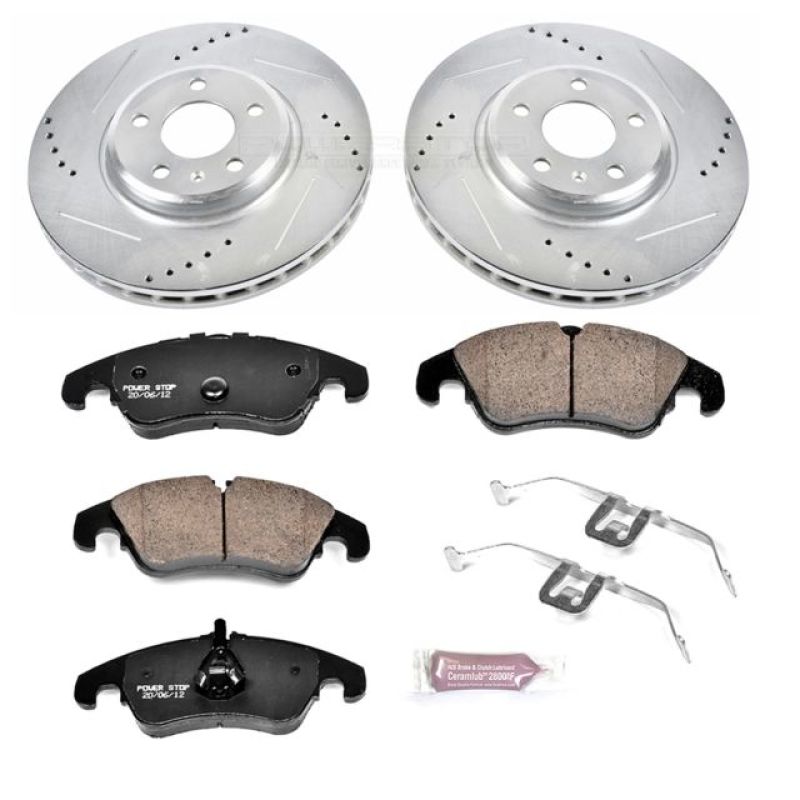 PowerStop Z23 Evolution Sport Front Brake Kit - Audi B8 A4/A5/Q5 2008-2011