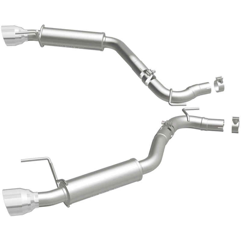 Magnaflow Axle Back Exhaust System SS 2.5in Competition Dual Split Polish 4.5in Tip 2015-2023 Ford Mustang EcoBoost - OneFastShop