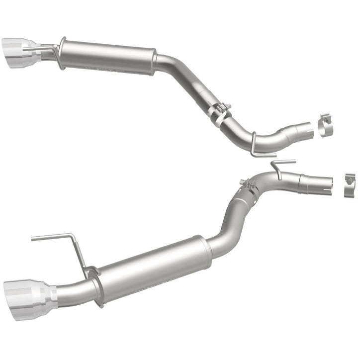 Magnaflow Axle Back Exhaust System SS 2.5in Competition Dual Split Polish 4.5in Tip 2015-2023 Ford Mustang EcoBoost - OneFastShop
