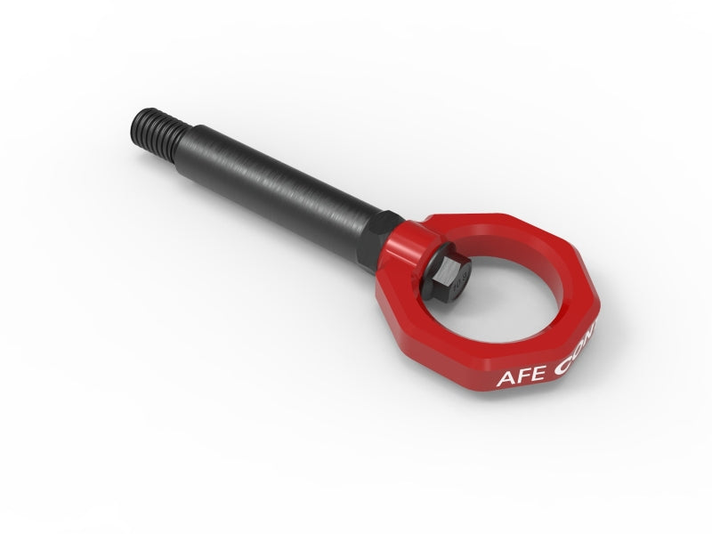 aFe Control Rear Tow Hook - BMW F2x/F3x/F8x 2012-2021 - Red