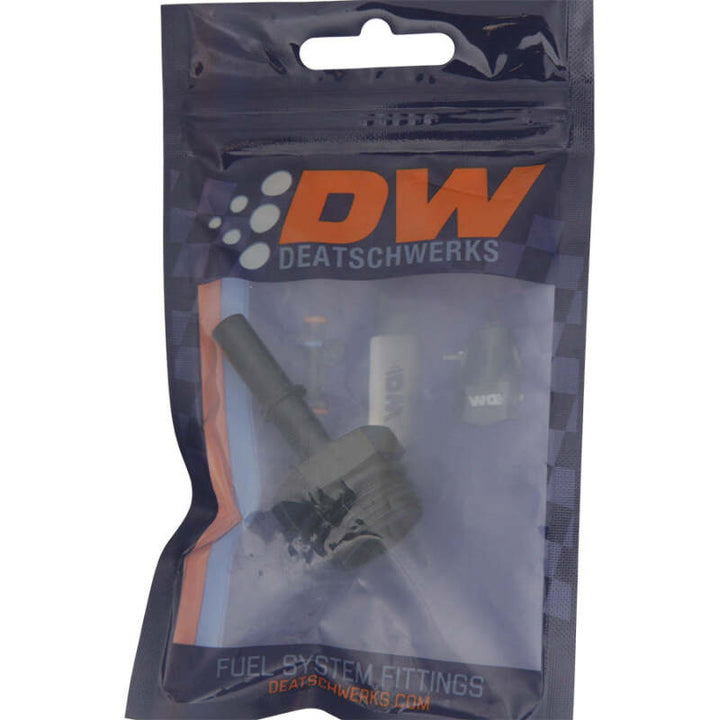 DeatschWerks 10AN ORB Male to 5/16 in Male EFI Quick Connect Adapter - Matte Black, image 2