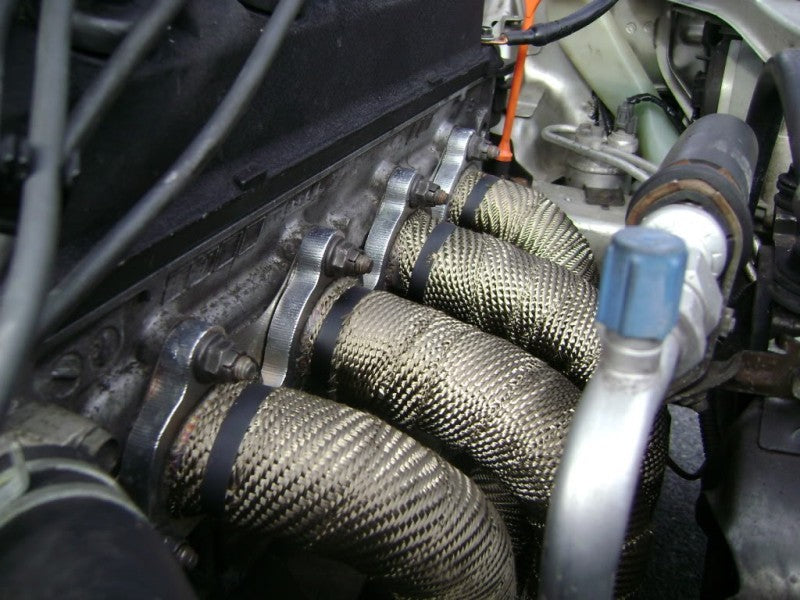 Mishimoto Exhaust Heat Wrap 2 Inch x 35 Feet with Stainless Locking Tie Set
