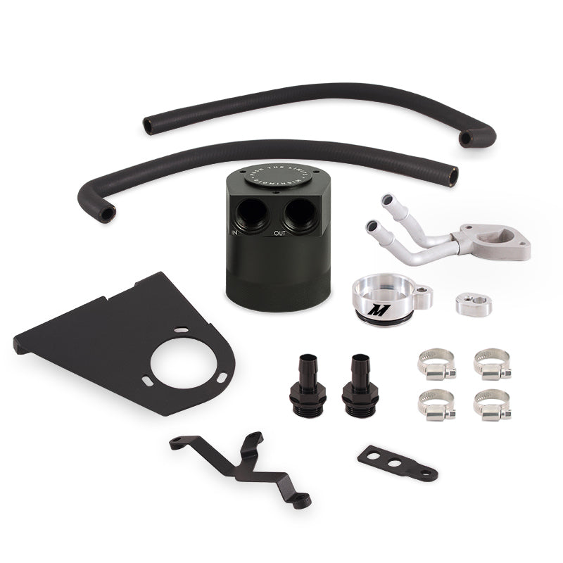 Mishimoto Baffled Oil Catch Can Kit for 6.7L Powerstroke Ford 2017+ - OneFastShop