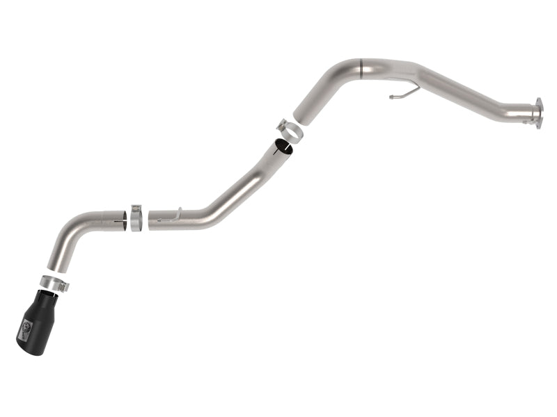 AFe Vulcan Series 3in 304 SS DPF-Back Exhaust System - Black Tip for 2021+ Jeep Gladiator V6-3.0L