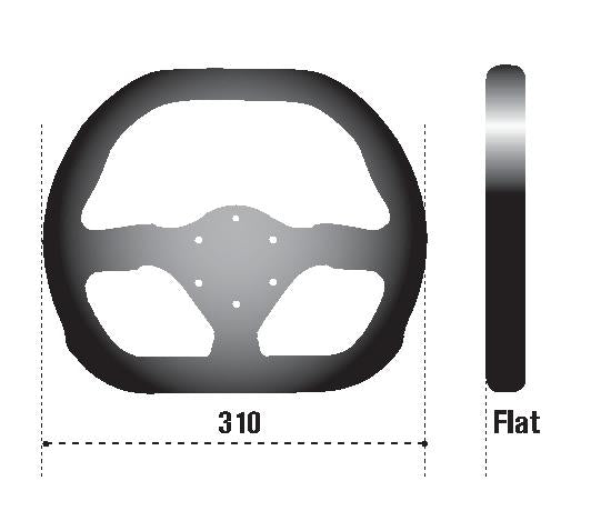 Sparco 310X260 Steering Wheel Suede Black (310X260)