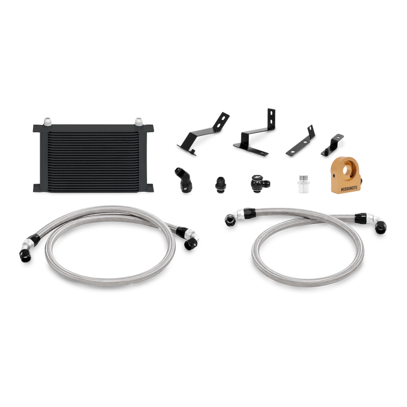 Mishimoto 2016+ Oil Cooler Kit for Chevy Camaro with Thermostat – Black - OneFastShop