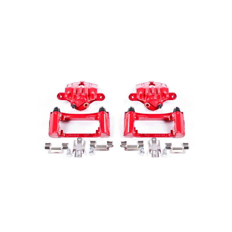 PowerStop Rear Red Calipers with Brackets Pair for 98-02 Chevrolet Camaro