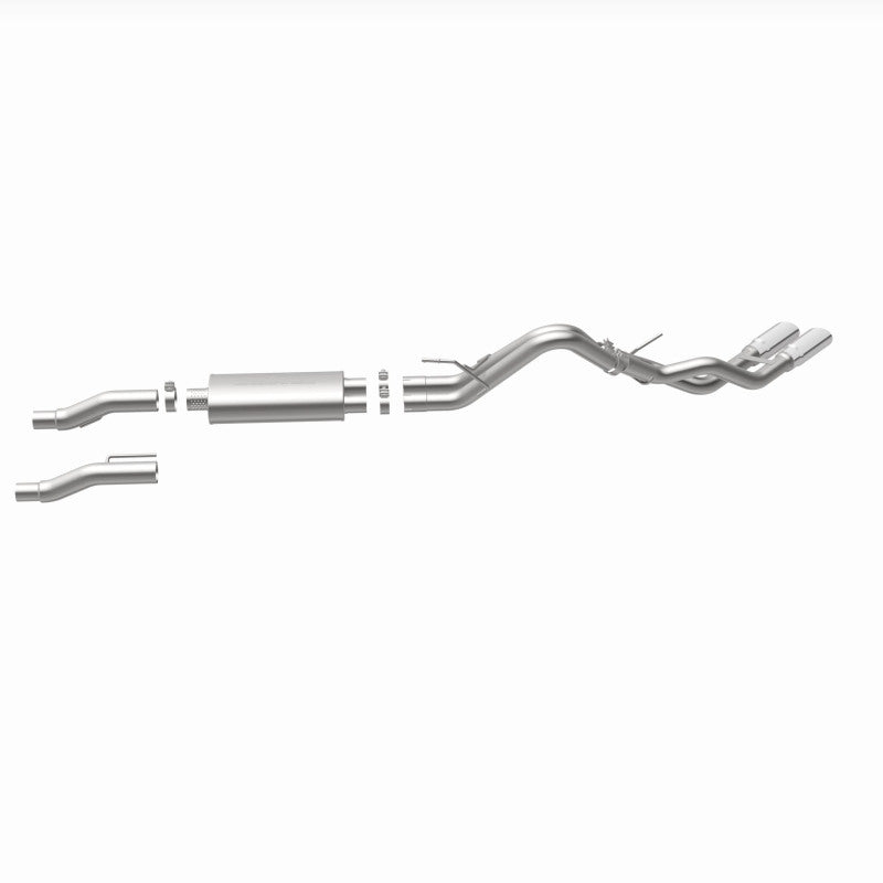 Magnaflow SS Catback Exhaust Dual Same Side Exit 3.5in Tips for 2011-2014 Ford F-150 3.7L 5.0L 6.2L - OneFastShop