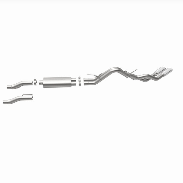 Magnaflow SS Catback Exhaust Dual Same Side Exit 3.5in Tips for 2011-2014 Ford F-150 3.7L 5.0L 6.2L - OneFastShop