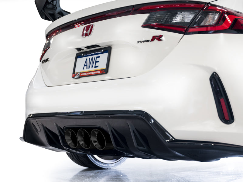 AWE Tuning Touring Edition Exhaust with Triple Diamond Black Tips for 2023 Honda Civic Type R
