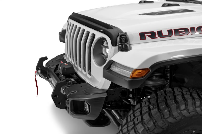 Husky Liners Aeroskin II Bug Shield - Textured Black - Jeep Gladiator 2020-2025 / Wrangler JL/JLU 2018-2025 (Incl. 4xe)
