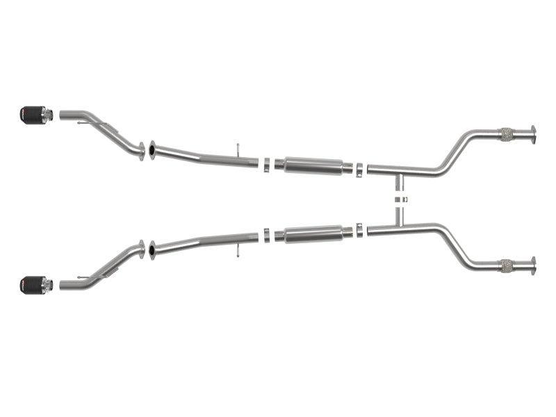 AFe Power Takeda 304 SS Cat-Back Exhaust System with Carbon Fiber Tips for 2023 Nissan Z