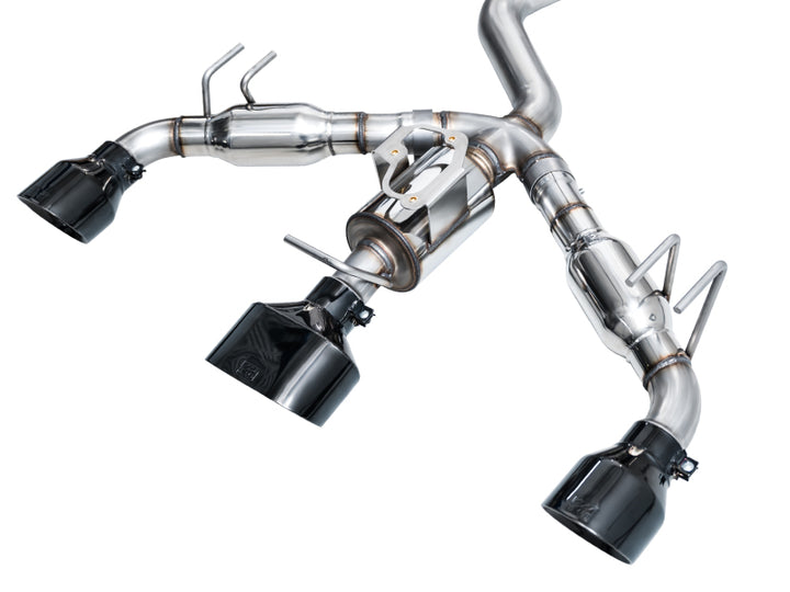 AWE Tuning Touring Edition Exhaust - 3" T304L Stainless Steel - Diamond Black Tips, for 2023+ Toyota GR Corolla