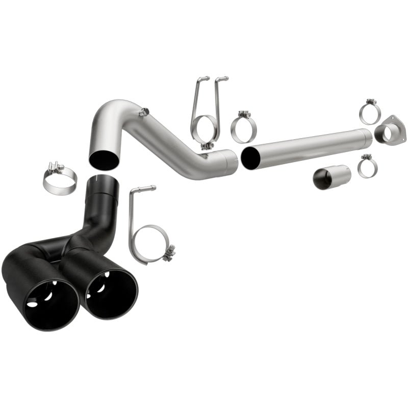 MagnaFlow Black Series Exhaust System for 08-18 Ford F-250/F-350/F-450 4.6L/6.7 - DPF-Back Black 4in Dual Single Rear Exit