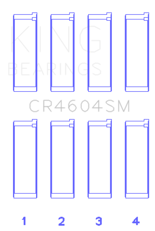 King Engine Bearings Con Rod Bearing Set for Ford 2.3L Duratec/Mazda L3-VDT MZR Turbo