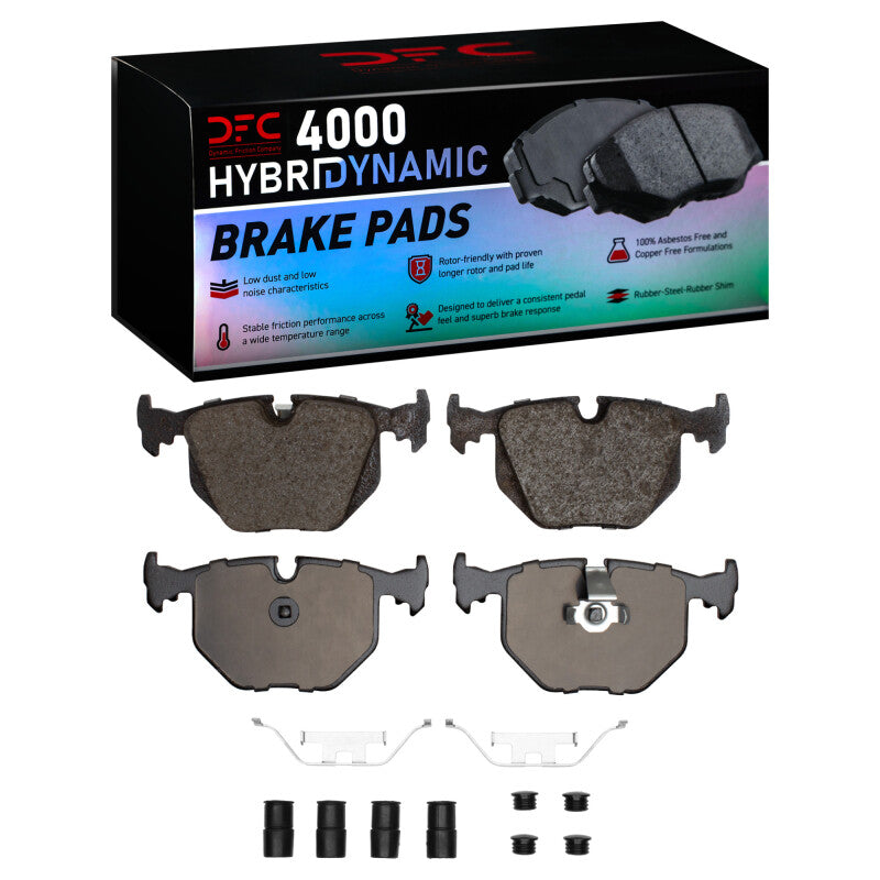 DFC 4000 HybriDynamic Rear Brake Pads with Hardware - BMW M3 / 330i 2001-2006