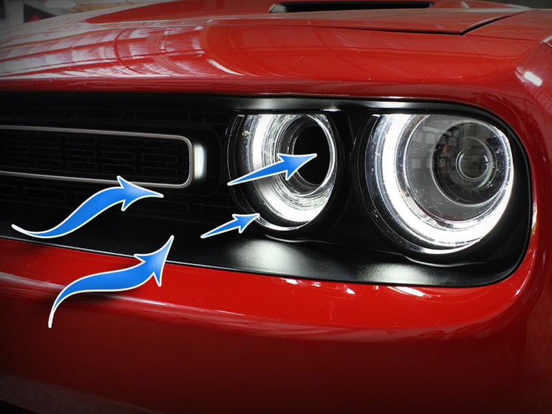 aFe Momentum GT Dynamic Air Scoop - Red for Dodge Challenger 15-20