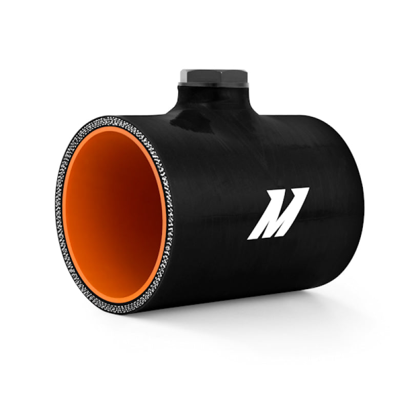 Mishimoto 3.0in Black Silicone Coupler with 1/8in NPT Bung - OneFastShop