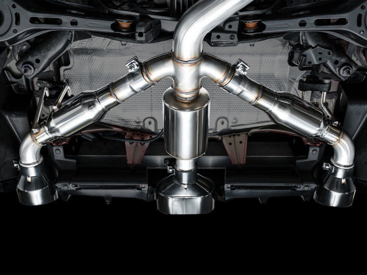 AWE Tuning Touring Edition Exhaust - 3" T304L Stainless Steel - Diamond Black Tips, for 2023+ Toyota GR Corolla