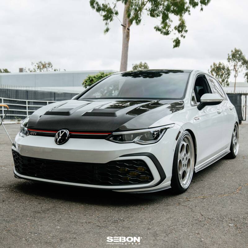 Seibon DV-Style Carbon Fiber Hood for 2022-2023 Volkswagen Golf GTI/R