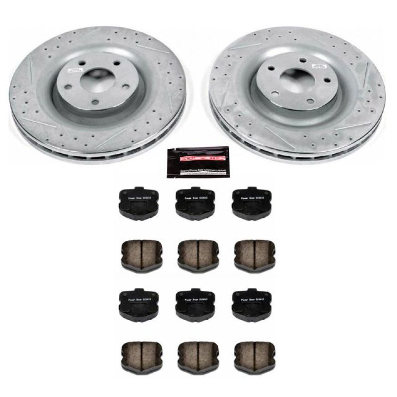 PowerStop Z23 Evolution Sport Front Drilled & Slotted Brake Kit - Chevrolet Corvette 2006-2013