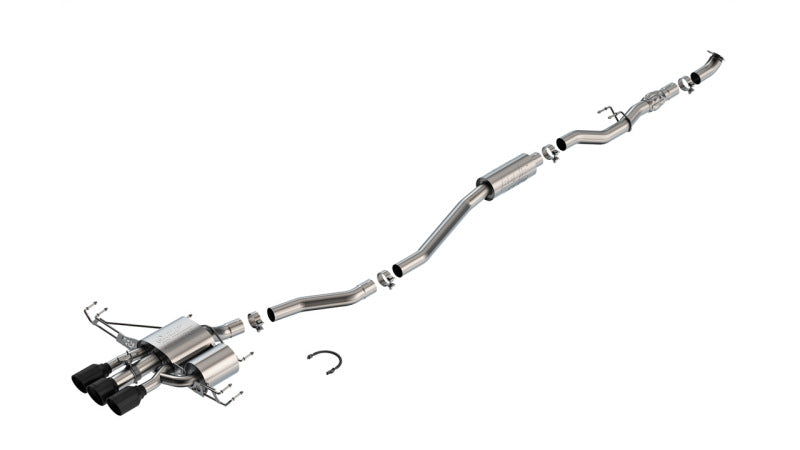 Borla ATAK Cat-Back Exhaust - Acura Integra Type S 2024-2025 - Black Tips