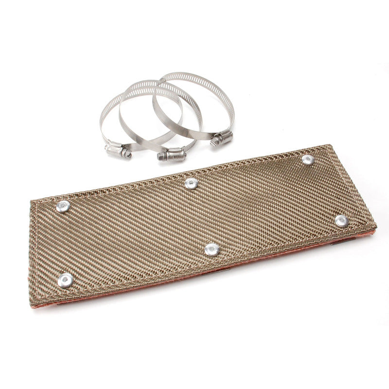 DEI Titanium Pipe Shield with Stainless Steel Clamps - 6in x 12in
