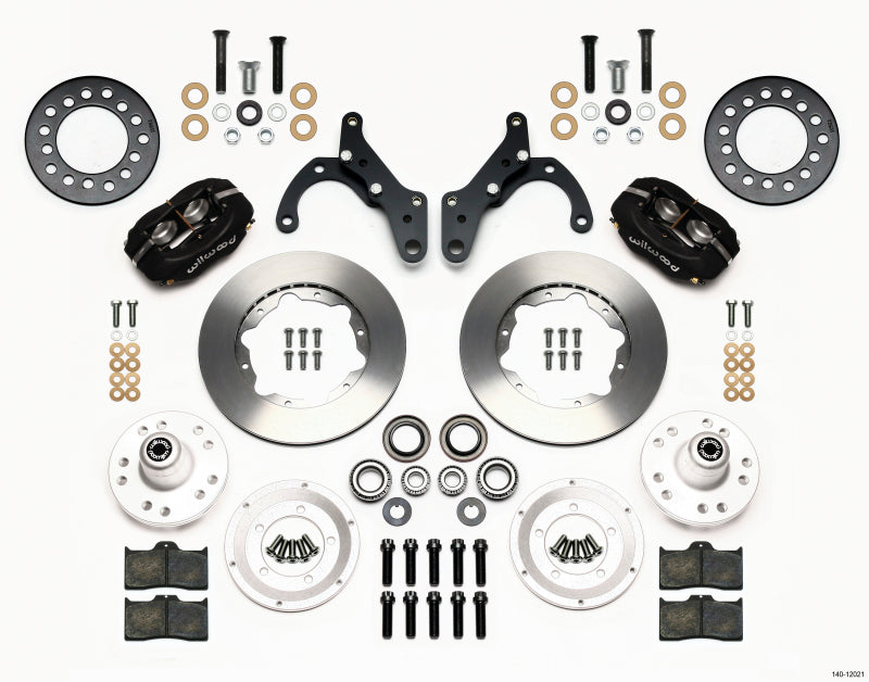 Wilwood Forged Dynalite Front Kit 11.00in for 65-68 Chevy Impala Drum Spindle - OneFastShop