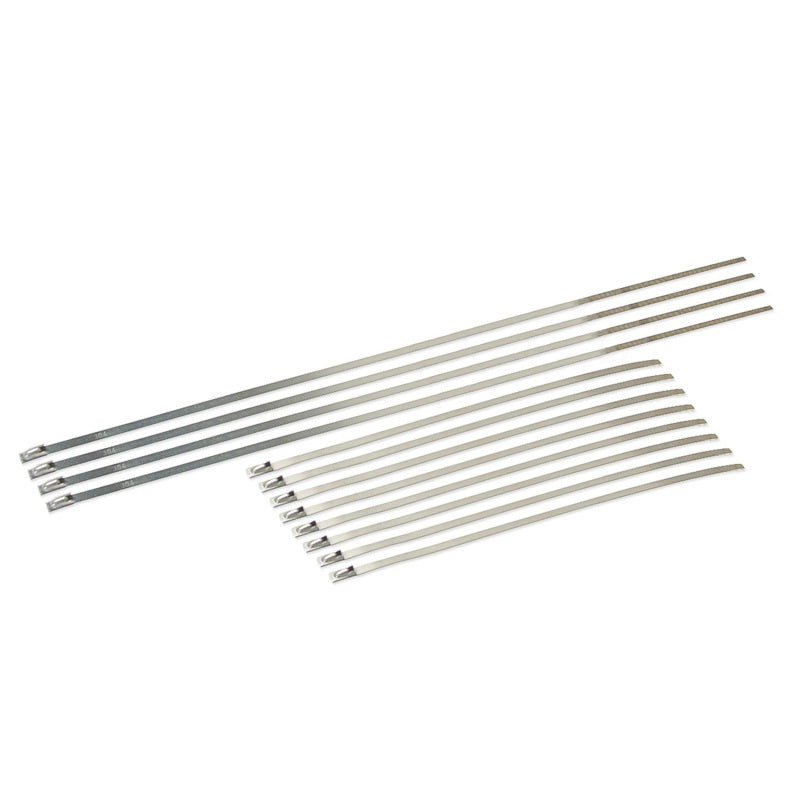 DEI Stainless Steel Locking Tie Set Eight 8in Four 14in per Pack