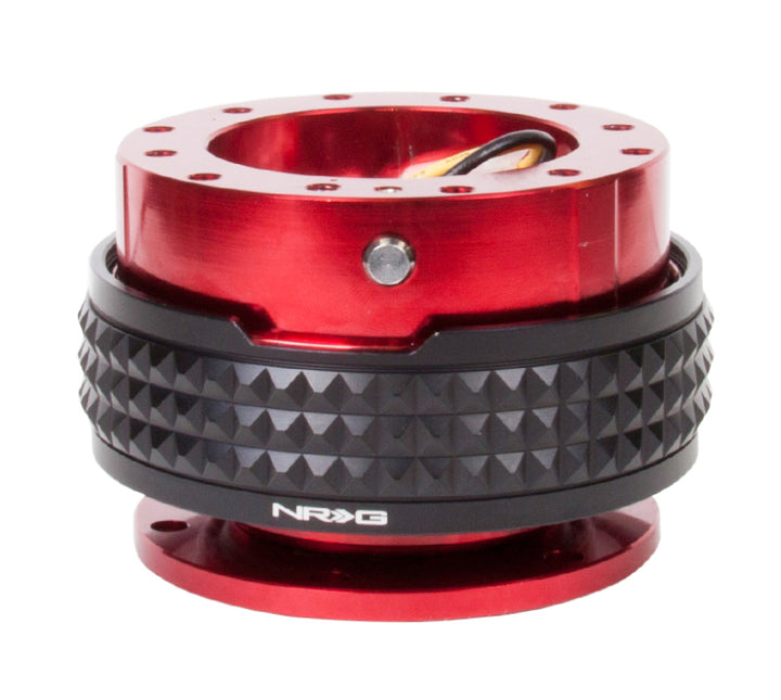 NRG Quick Release Kit - Pyramid Edition Red Body Black Pyramid Ring - OneFastShop