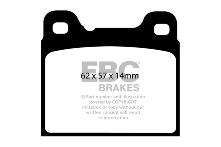 EBC Redstuff Rear Brake Pads for 91-93 Volvo 740 2.3 (ABS) (Girling) - OneFastShop