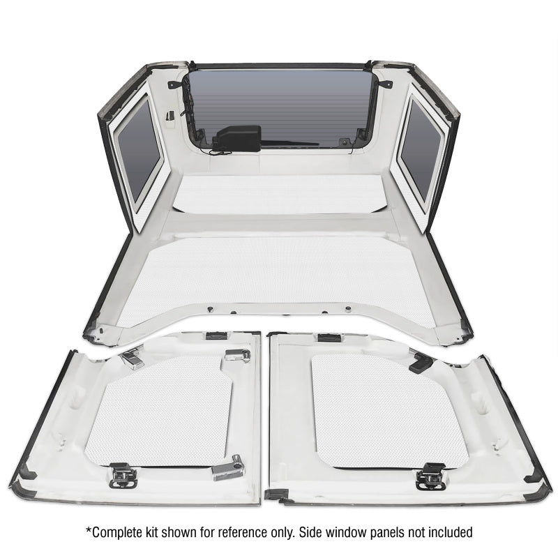 DEI 2011–2018 Jeep Wrangler JK 4-Door Boom Mat Headliner – 4 Piece – White