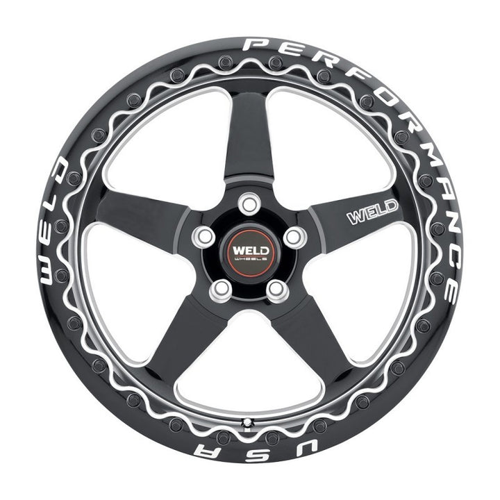 Weld S904 17x10 Beadlock Gloss Black Wheel 5x115 - ET00 - 78.1 DIA - OneFastShop