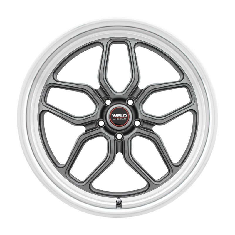 Weld S108 20X10.5 Laguna Wheel 5X114.3 ET50 BS7.75 Gloss Gun Finish Diamond Lip 72.56 - OneFastShop