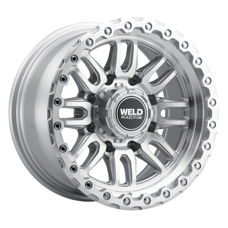 Weld Off-Road Swift Flow-Formed Wheel 17x9 - 5x114.3/5x127 ET-12 Gloss Silver Machined