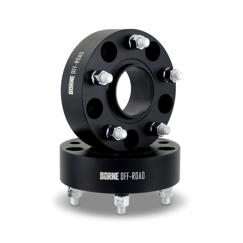 Mishimoto Borne Off-Road 50mm Wheel Spacers - 5x139.7, 9/16-18, 77.8mm Hub - Black - Pair