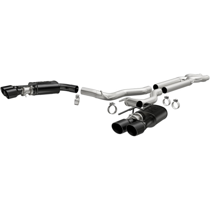 Magnaflow Cat-Back Exhaust 2018 Ford Mustang GT 5.0L Competition Dual Exit Black 4in Tips - OneFastShop
