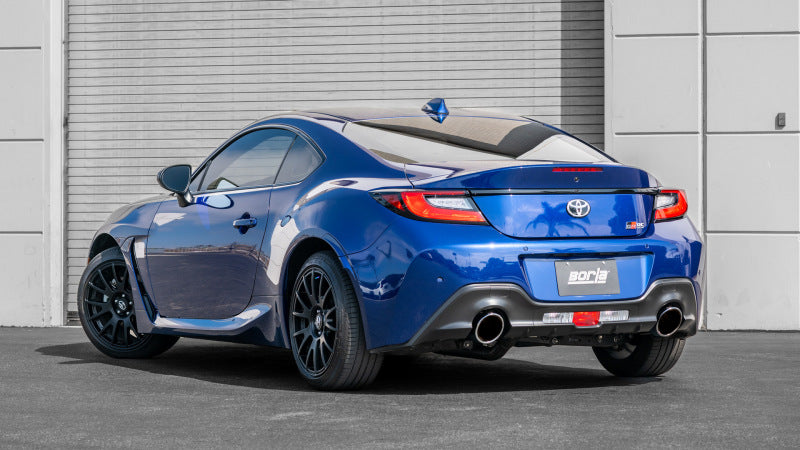 Borla ATAK Cat-Back Exhaust - Subaru BRZ, Toyota GR86 2022-2025 - Chrome Tips, image 2