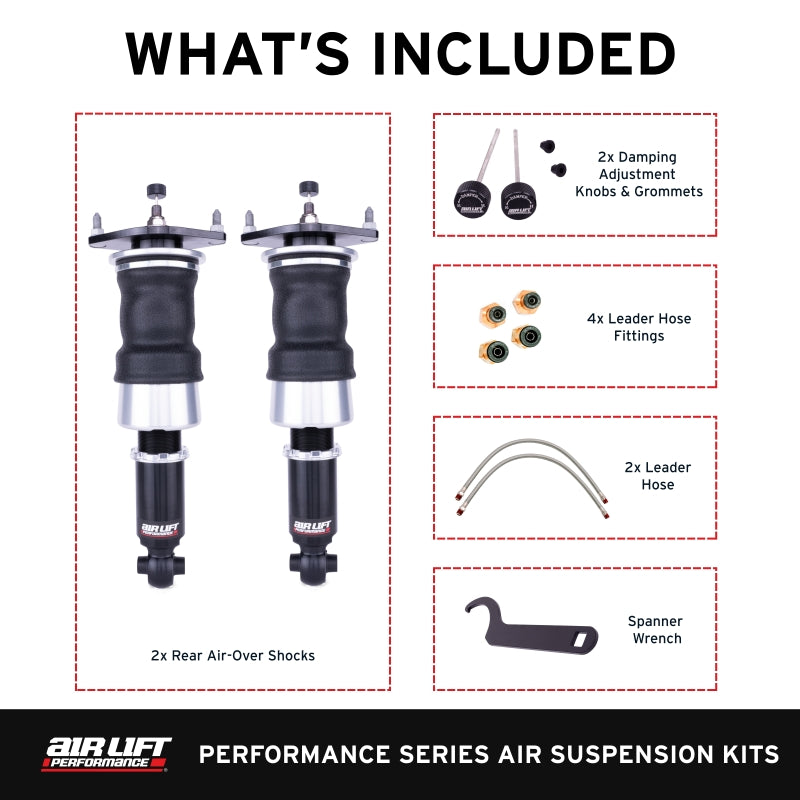 Air Lift Performance Rear Air Suspension Kit - Subaru BRZ / WRX / STI / Impreza, Scion FR-S, Toyota GR86 2008-2025, image 3