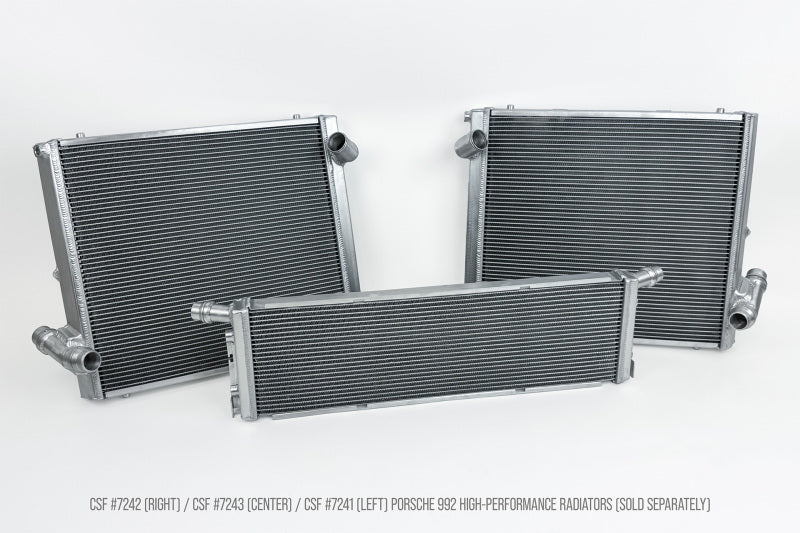 CSF Porsche 911 2019+ 992.1/992.2 High Perf Left Radiator