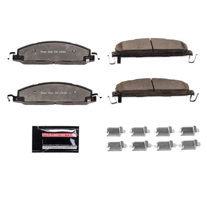 PowerStop Rear Z36 Truck & Tow Brake Pads with Hardware for 09-10 Dodge Ram 2500